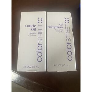 Color Street Cuticle Oil & Nail Strengthener Lot Of 2 NIB